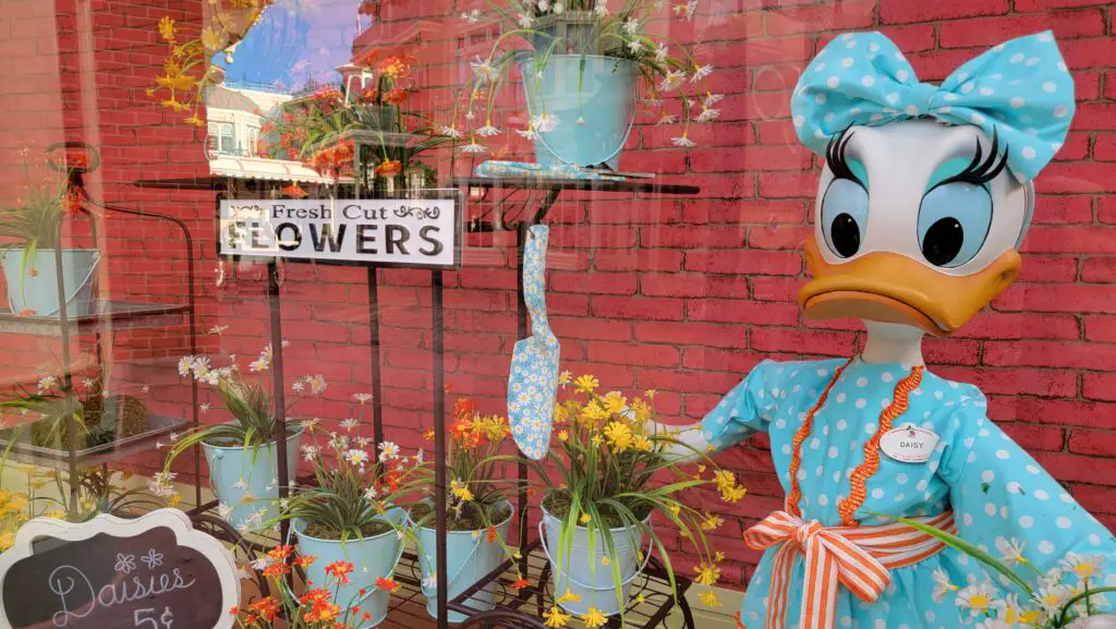 Daisy Receives New Window on Main Street USA in the Magic Kingdom