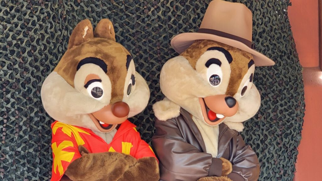 Chip & Dale Rescue Rangers Greeting Guests in Hollywood Studios