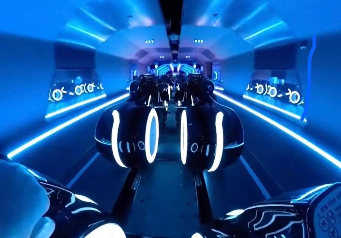 Onboard Ride Video for Tron Lightcycle Run Coming to the Magic Kingdom
