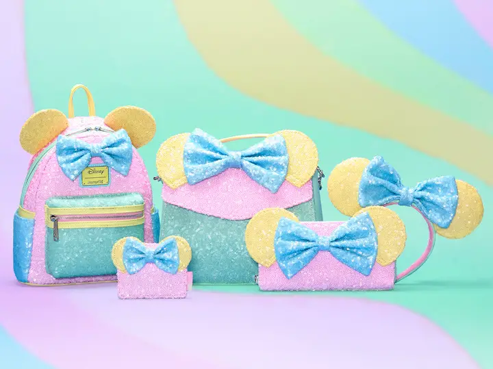 New Minnie Mouse Pastel Sequin Collection From Loungefly Coming Soon!
