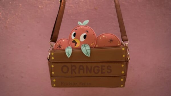 Orange Bird Crossbody Bag