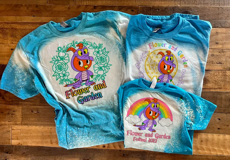 Orange Bird And Figment Flower & Garden Festival Shirts