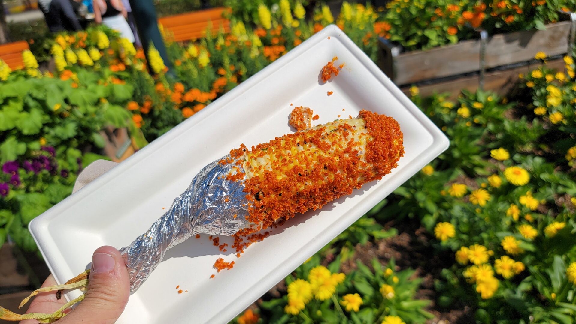 Grilled Street Corn on the Cob was one of the Best Things we ate at the EPCOT Flower & Garden Festival