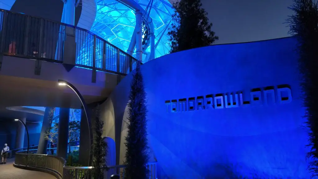 Walkway Between Storybook Circus and Tomorrowland at Tron Now Open