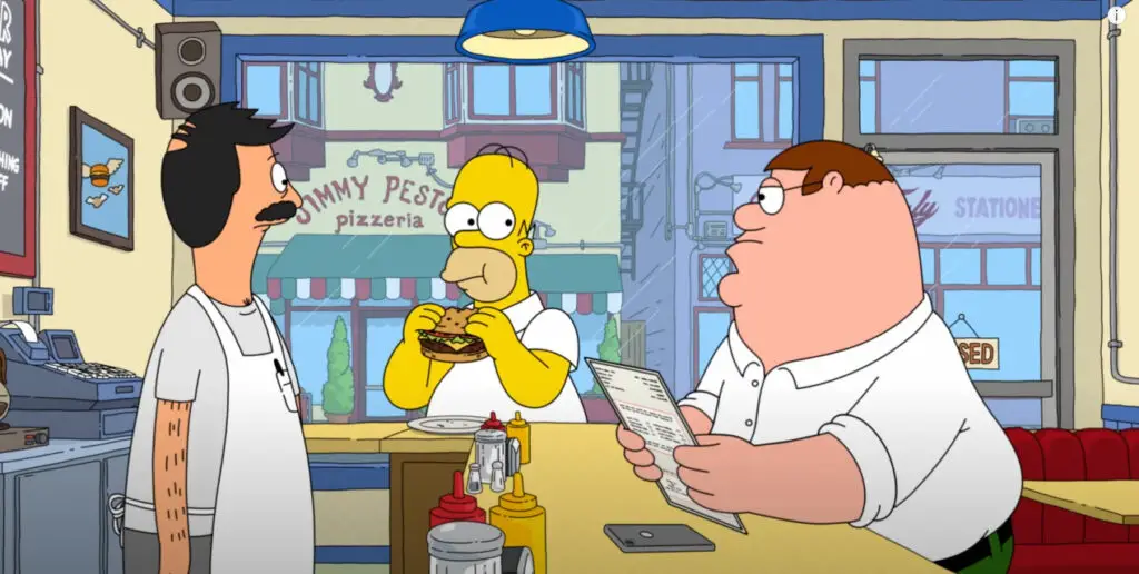 Family Guy Reunites With The Simpsons and Bob's Burgers