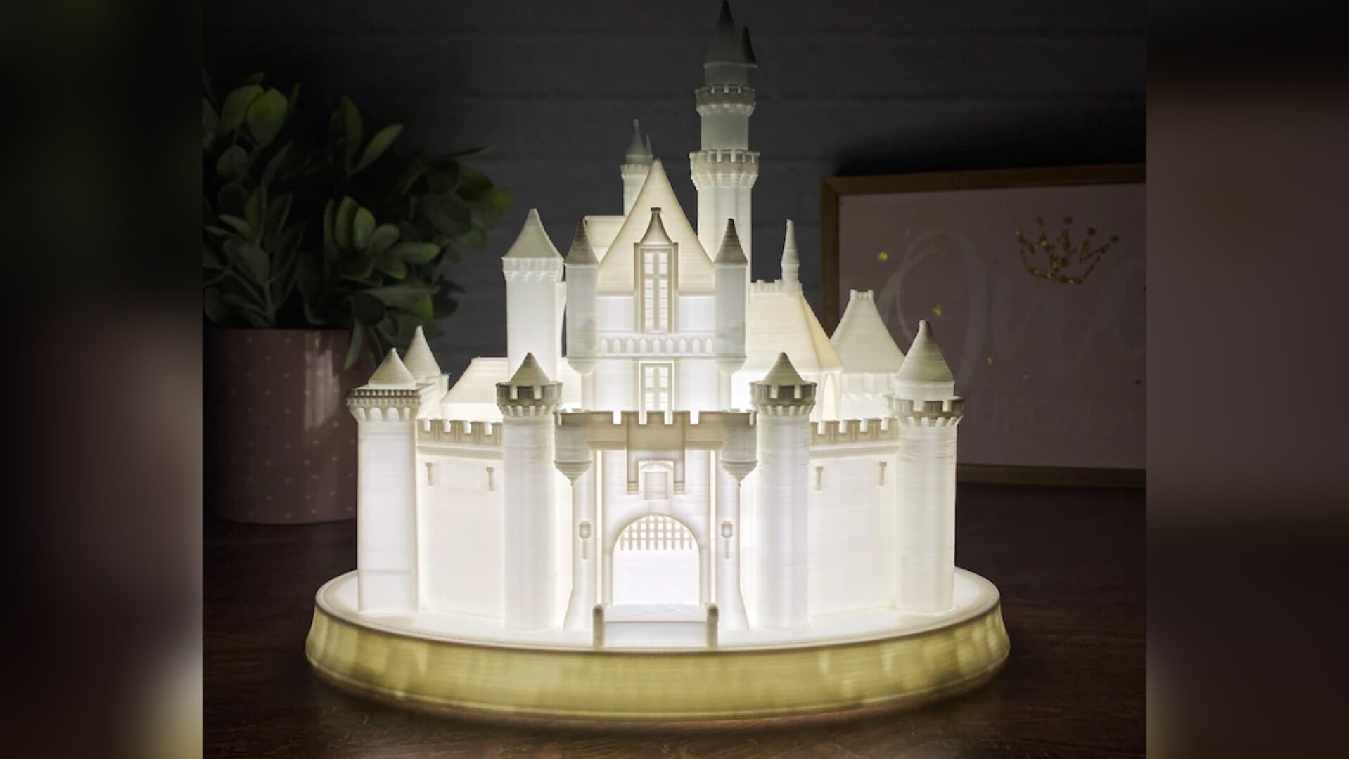 Light Up Your Room With This Sleeping Beauty Castle Lamp!