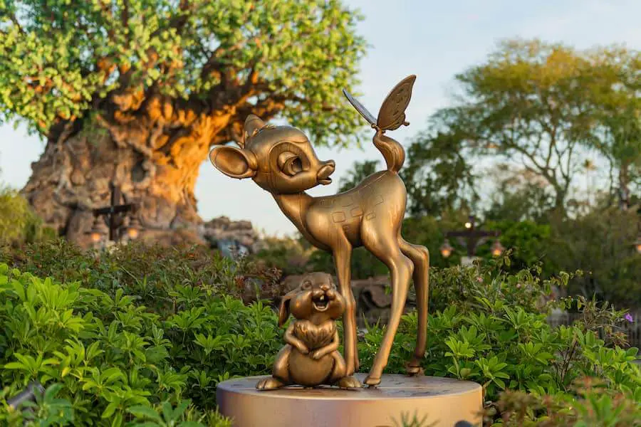 The Original Voice of Bambi, Donnie Dunagan stops by Walt Disney World to Visit Bambi & Thumper
