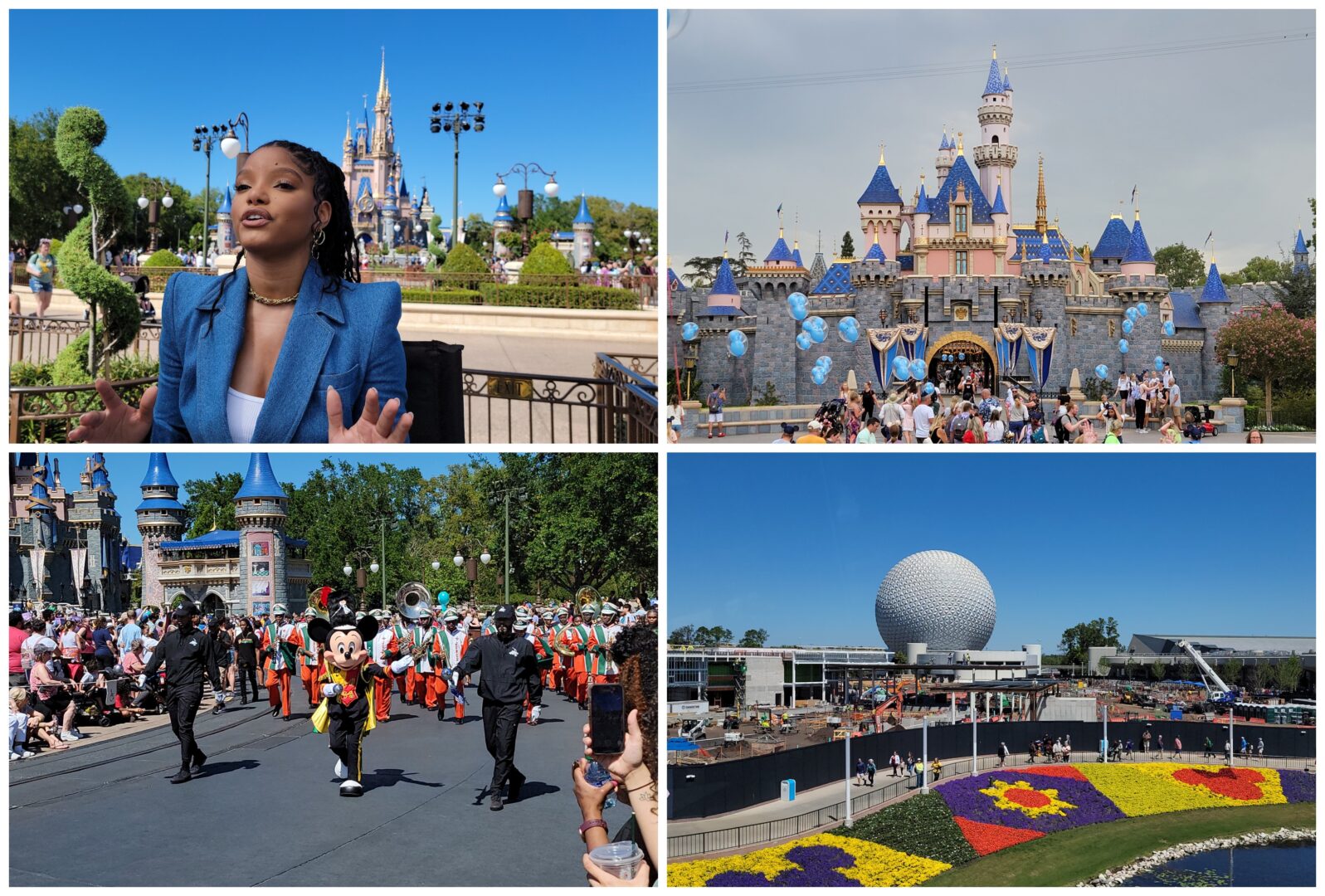 Disney News Highlights: Halle Bailey at Disney Dreamers Academy, Crystal Spaceship Earth for $99,000, Rainy Day at Disneyland, Cast Members Union and Walt Disney World Reach Agreement