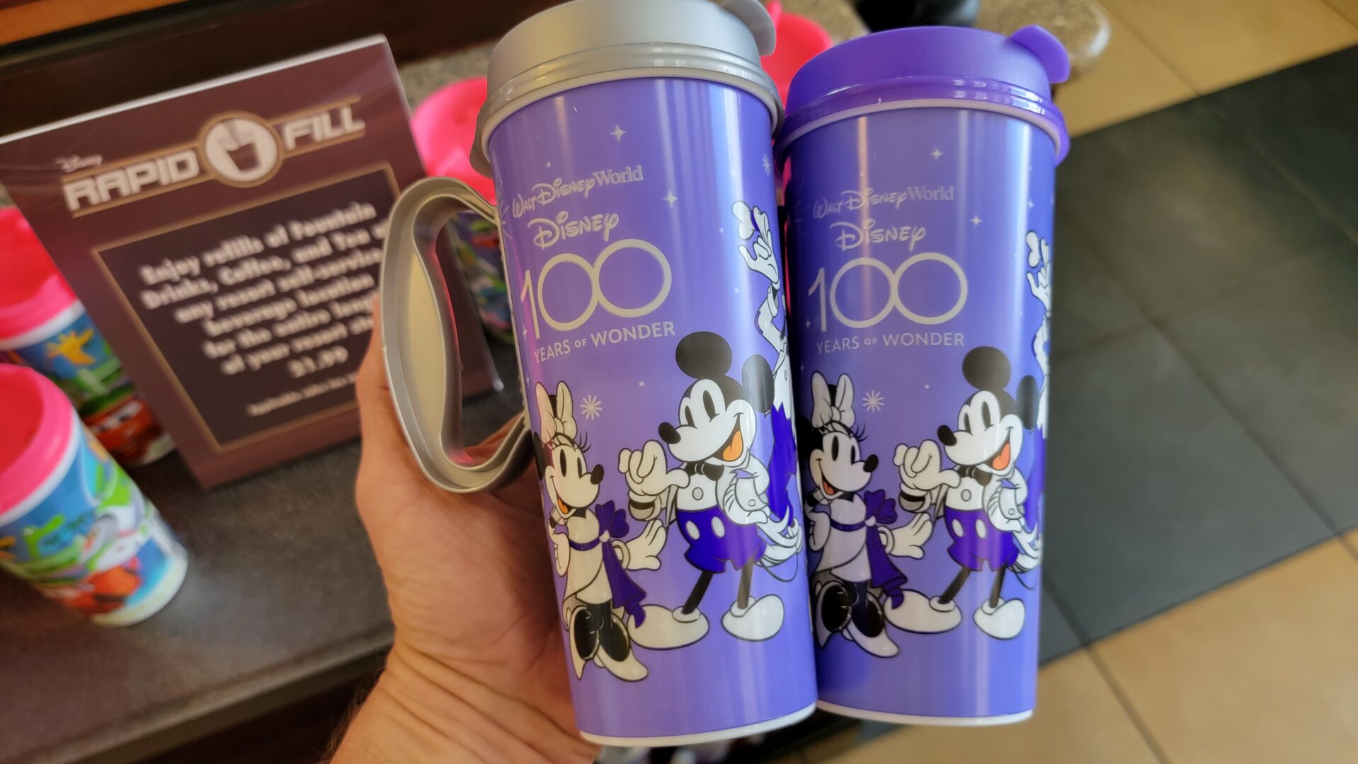 New Disney100 Refillable Mugs Now at Disney World