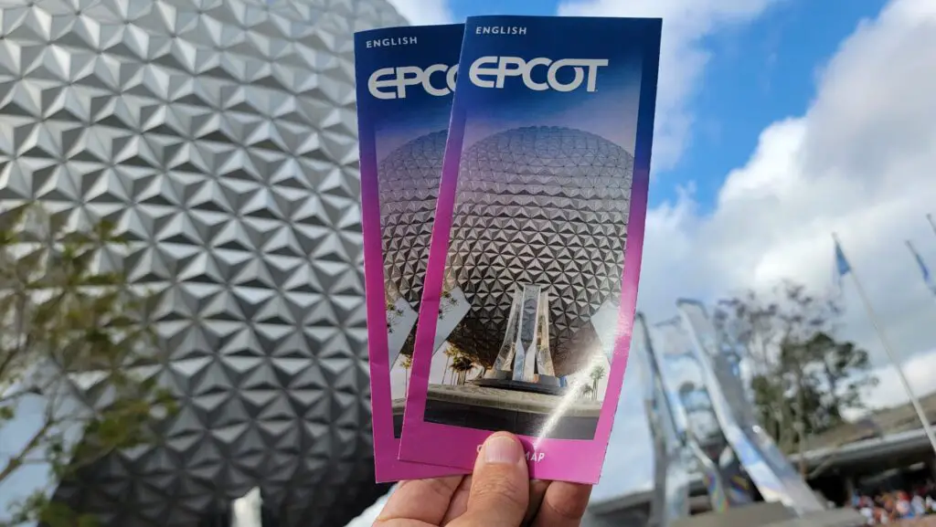 New EPCOT Guide Map Removes 50th Anniversary Adds Nighttime Spectacular