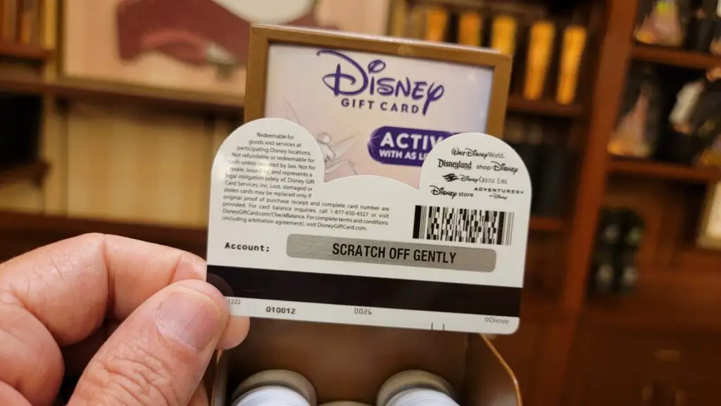 New Disney100 Gift Card Shows up at Walt Disney World