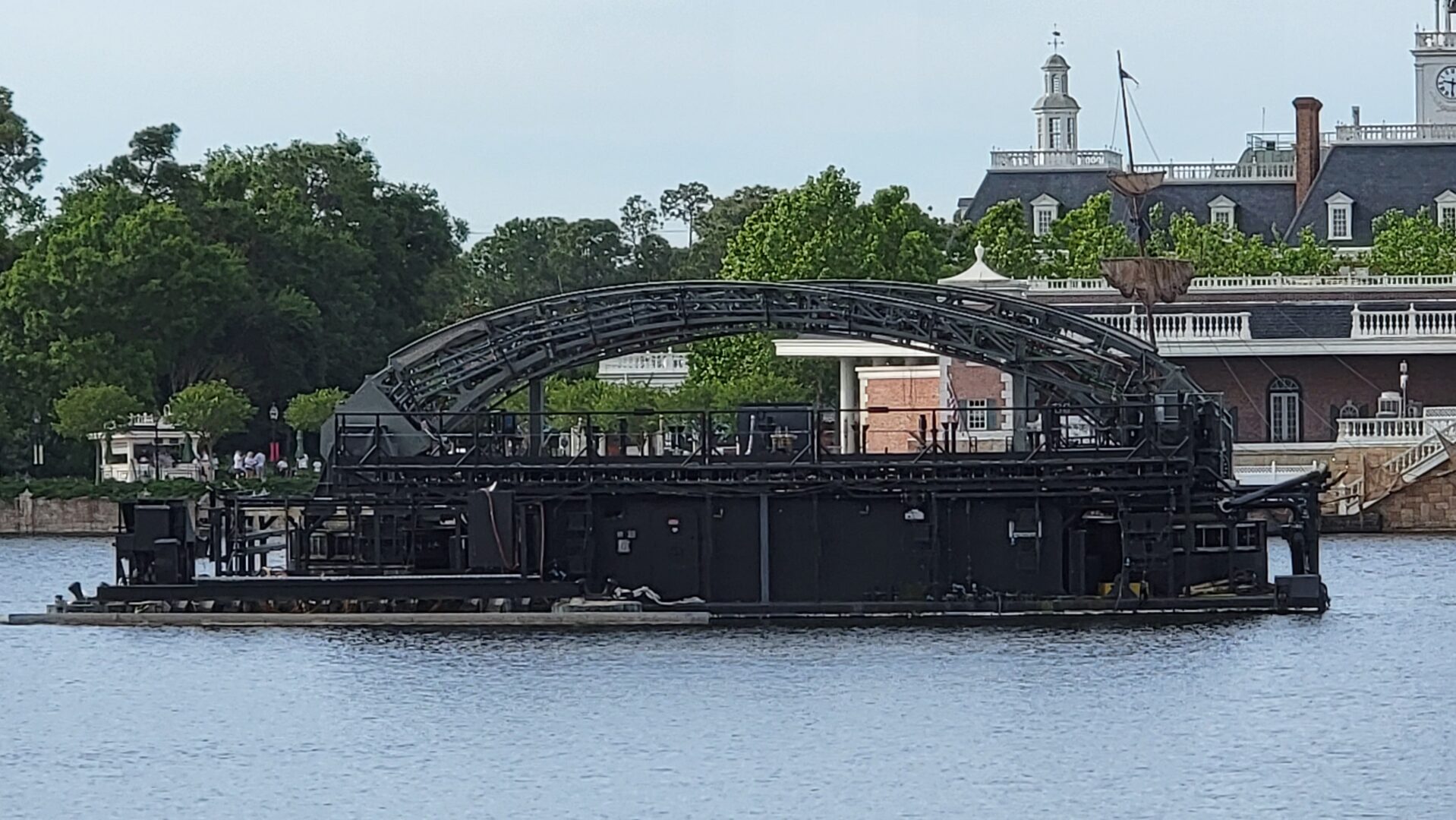 Harmonious Stargate Barge Removed from EPCOT