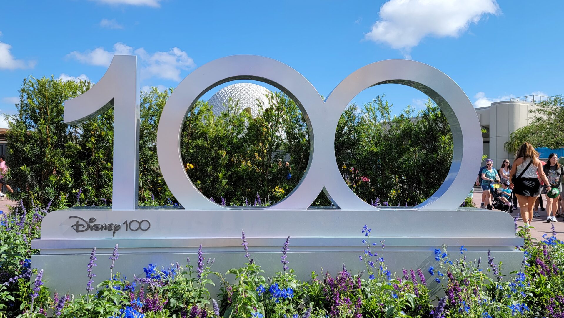 New Disney100 Sign added to EPCOT