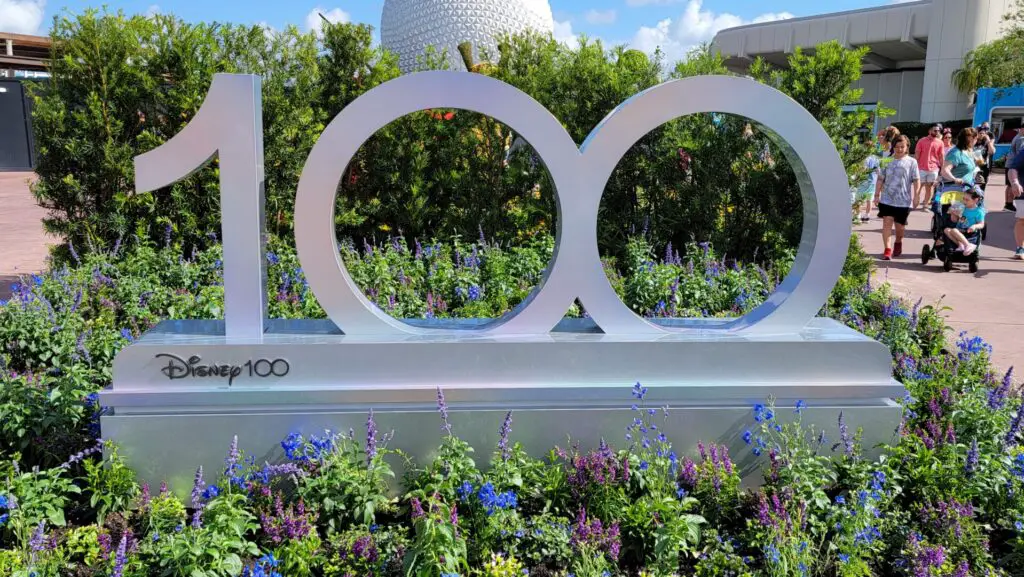 New Disney100 Sign added to EPCOT