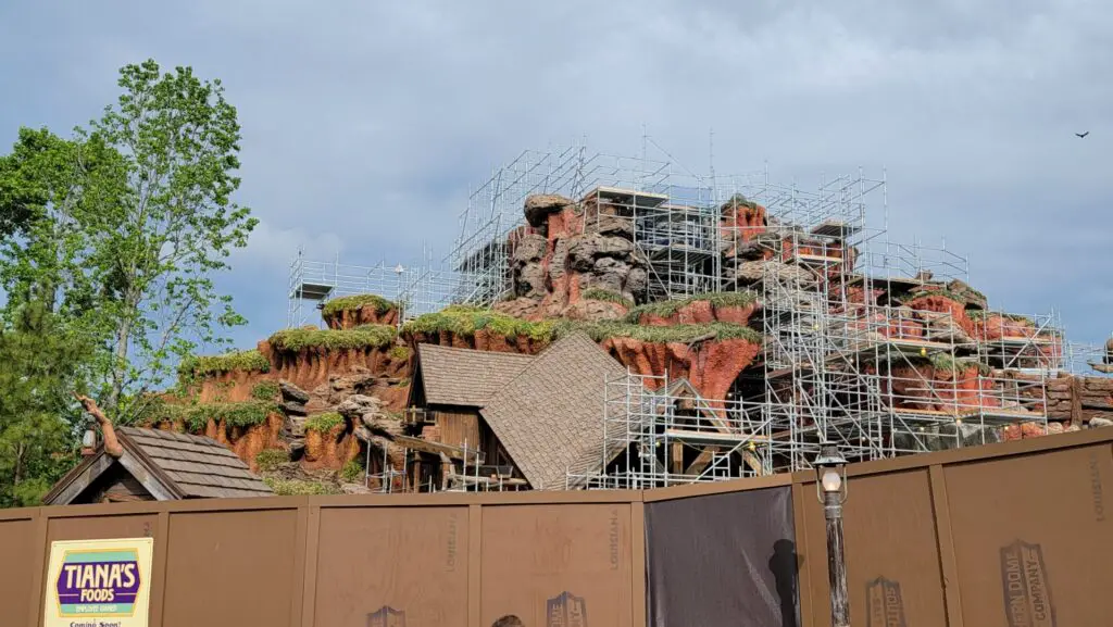 Rock Work and Holes Being Filled at Tiana's Bayou Adventure