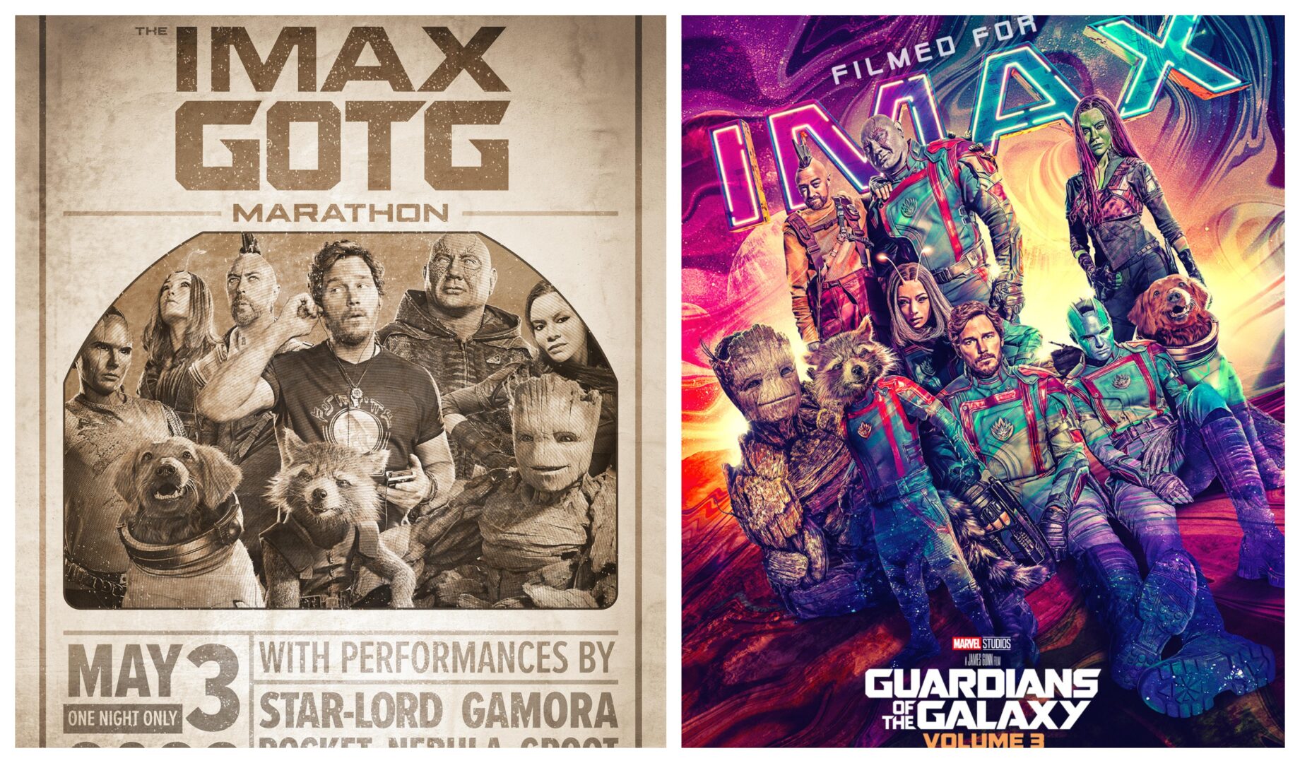 Guardians of the Galaxy Vol. 3 Movie Marathon in IMAX