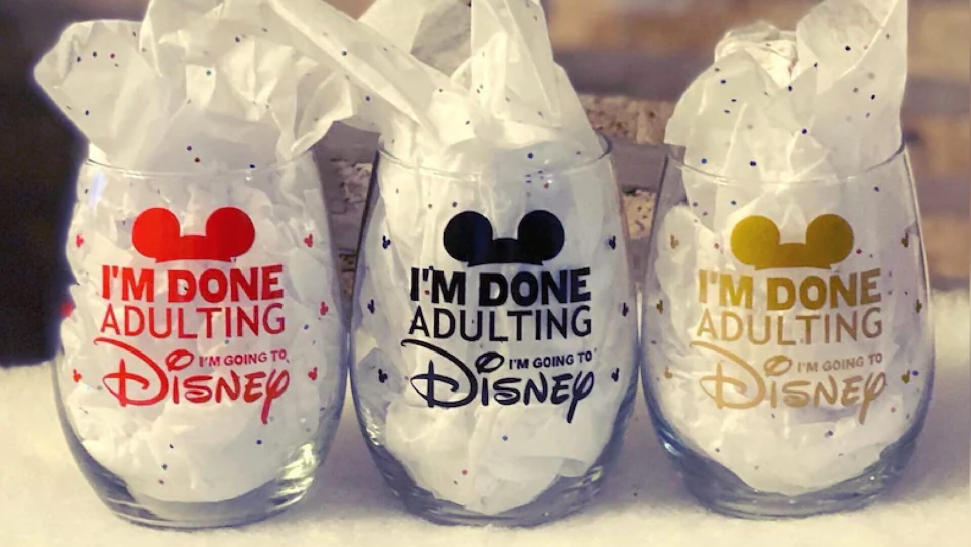 Magical Disney Wine Glass For When You Are Done Adulting!