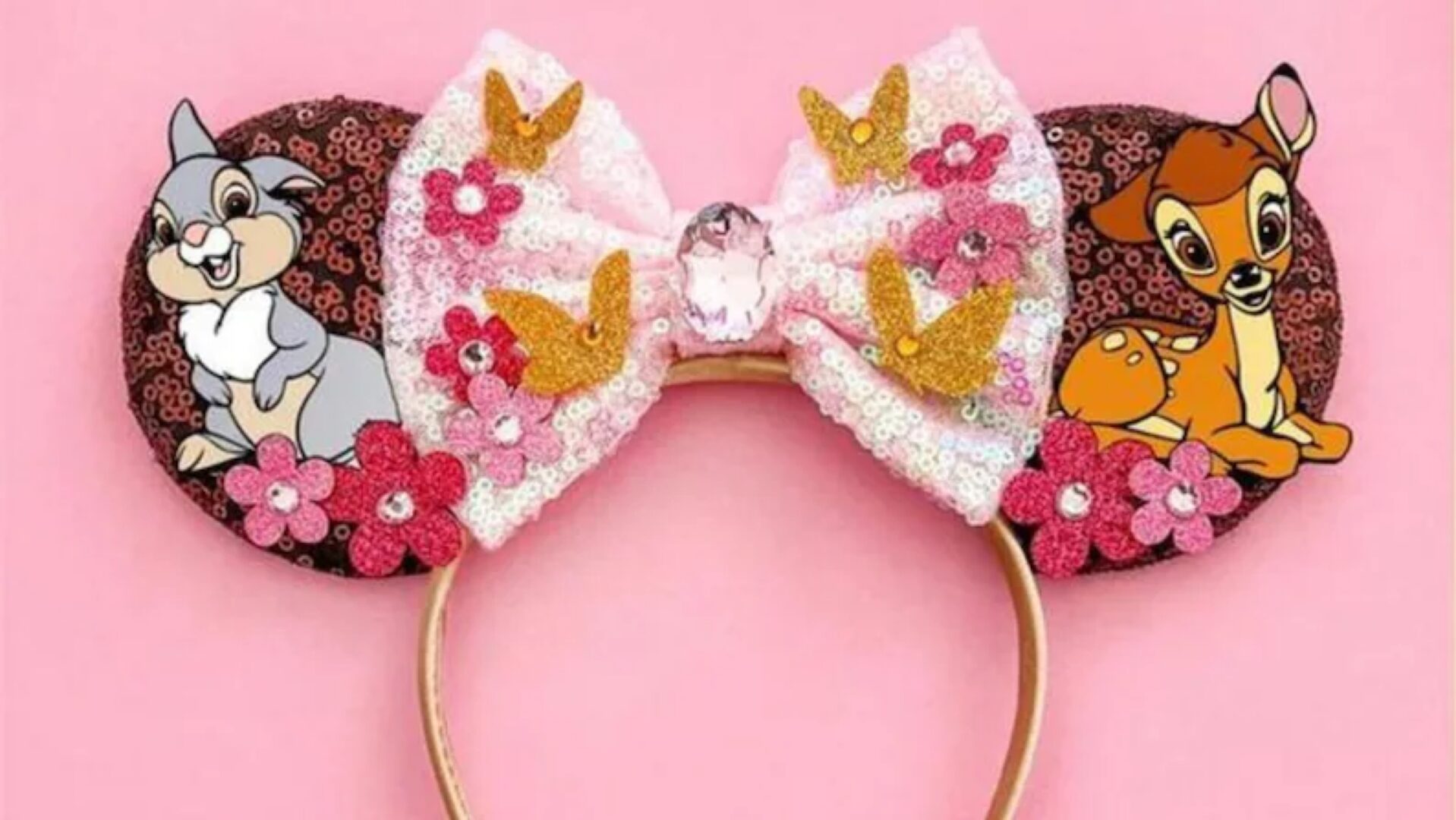 Beautiful Bambi Minnie Ears To Add To Your Collection!