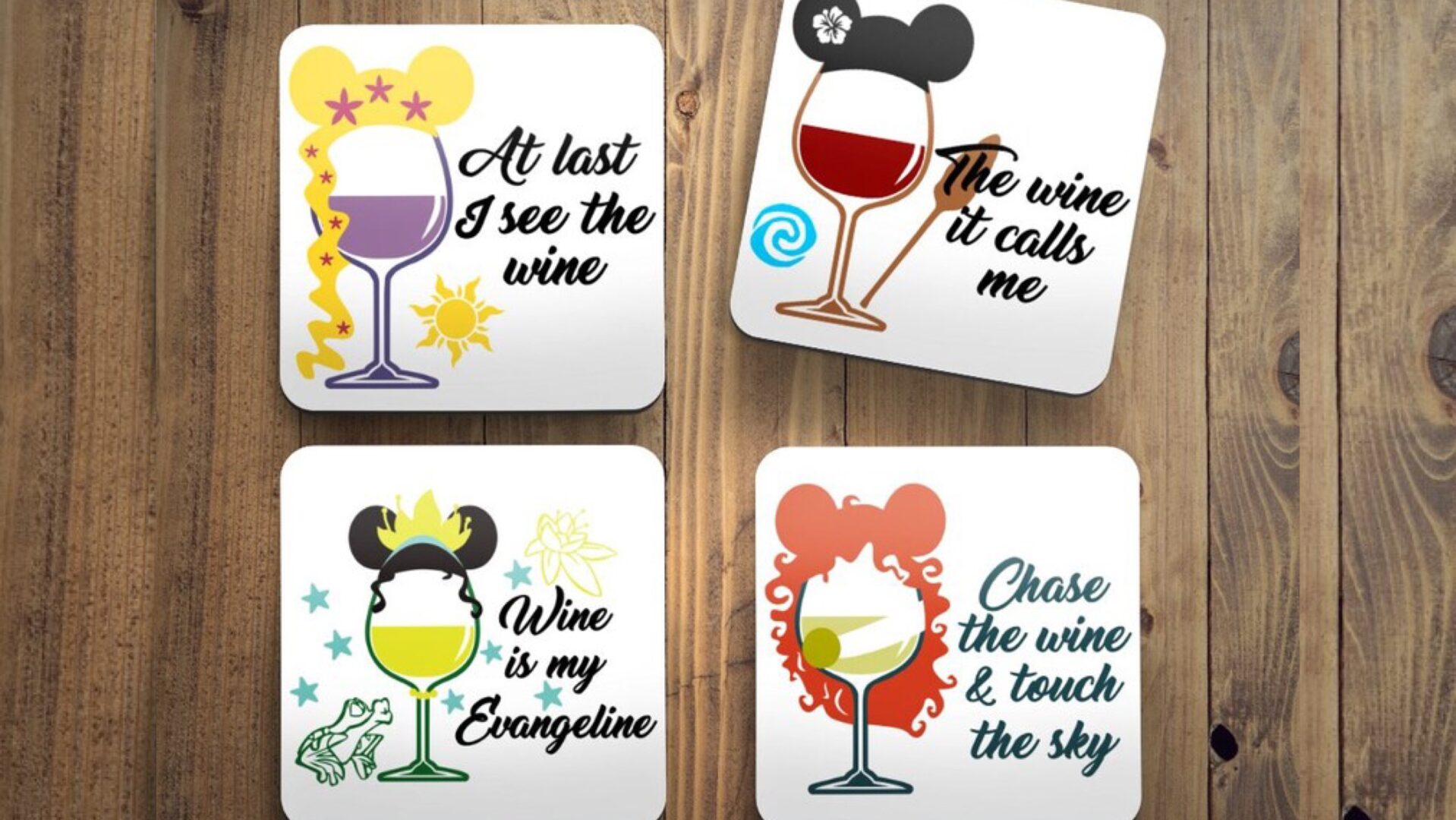 Say Cheers With These Disney Princess Coasters!