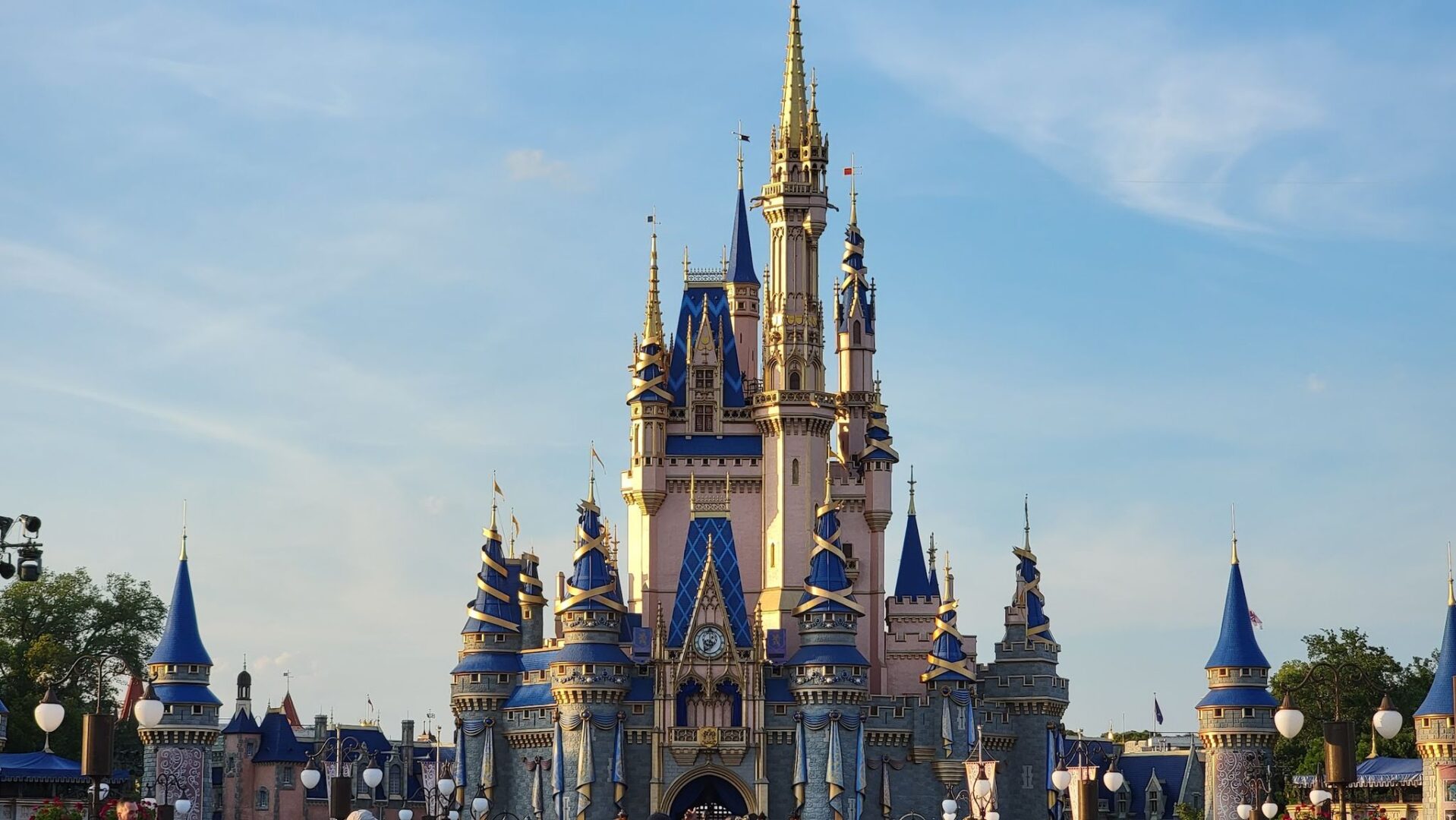Look at Cinderella Castle Without the 50th Anniversary Decorations