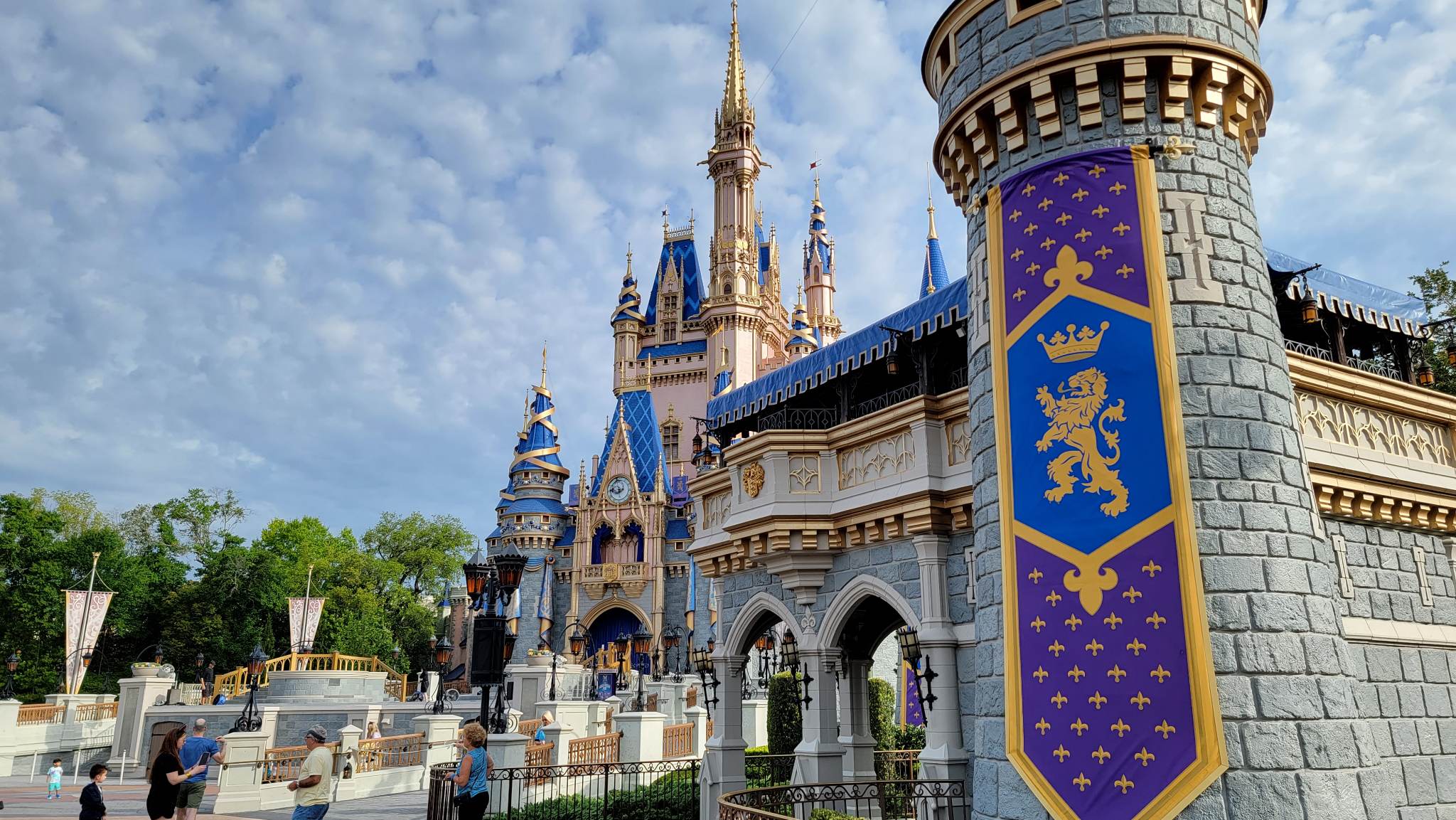 Disney Refreshes the Banners at Cinderella Castle in the Magic Kingdom