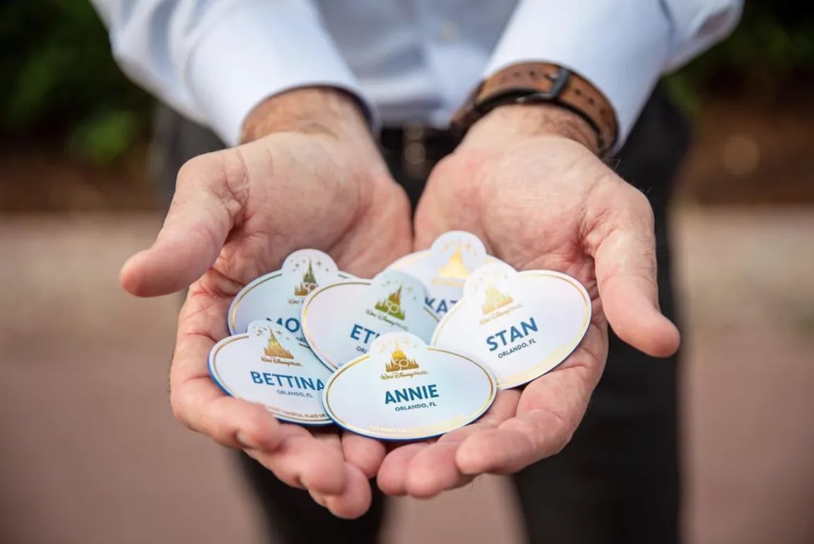 Disney World Cast Members to Continue Wearing 50th Anniversary Name Tags