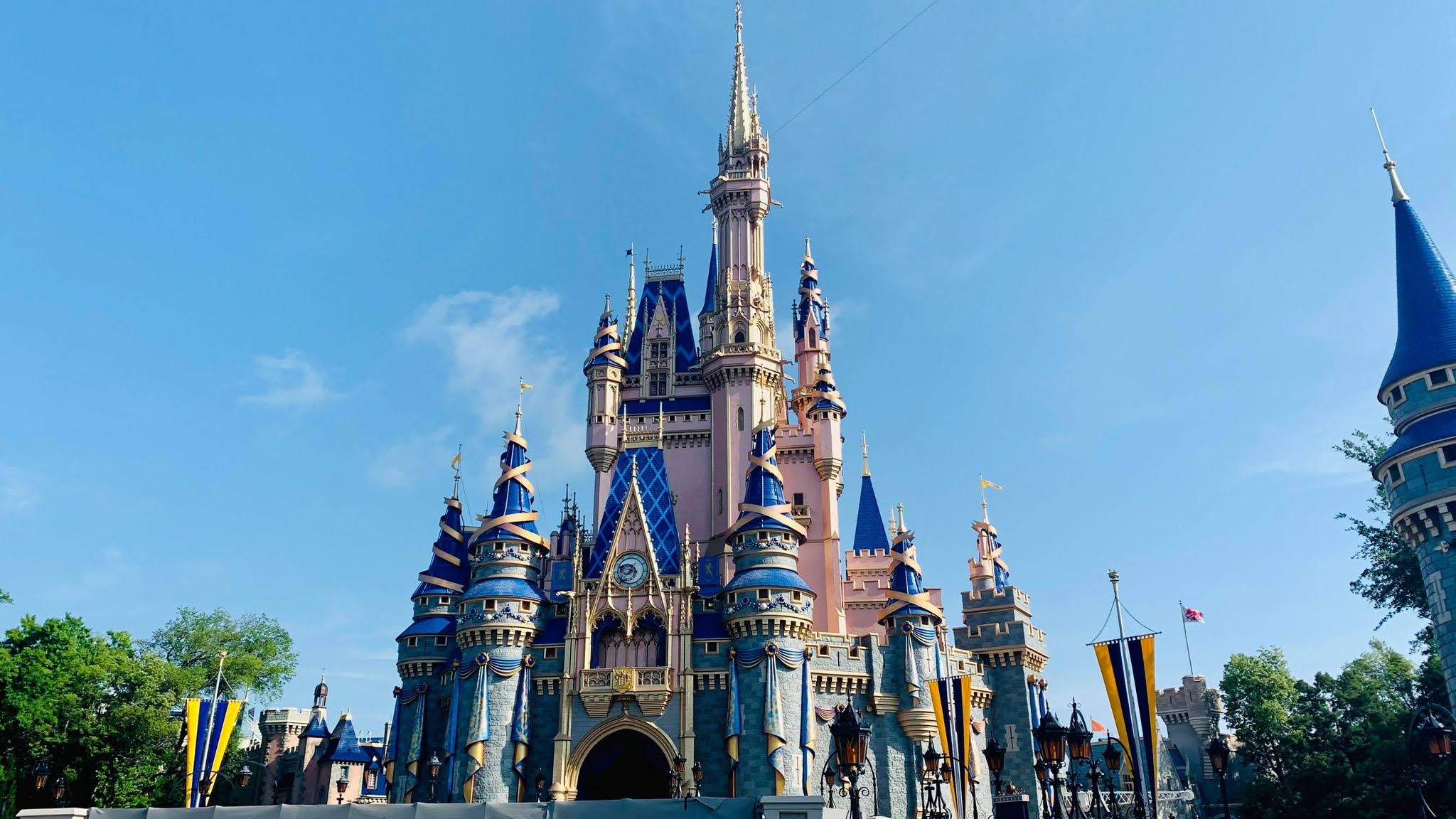 Disney World 50th Anniversary Medallion Removed from Cinderella Castle