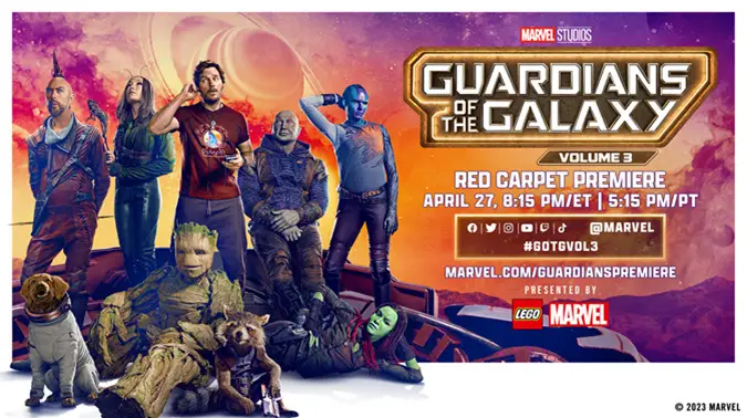 Watch: Red Carpet Livestream of Marvel’s Guardians of The Galaxy Vol. 3