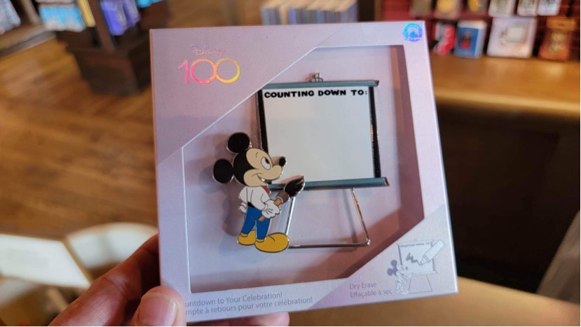 Unique Mickey Mouse Countdown Jumbo Pin Spotted At Disney World!