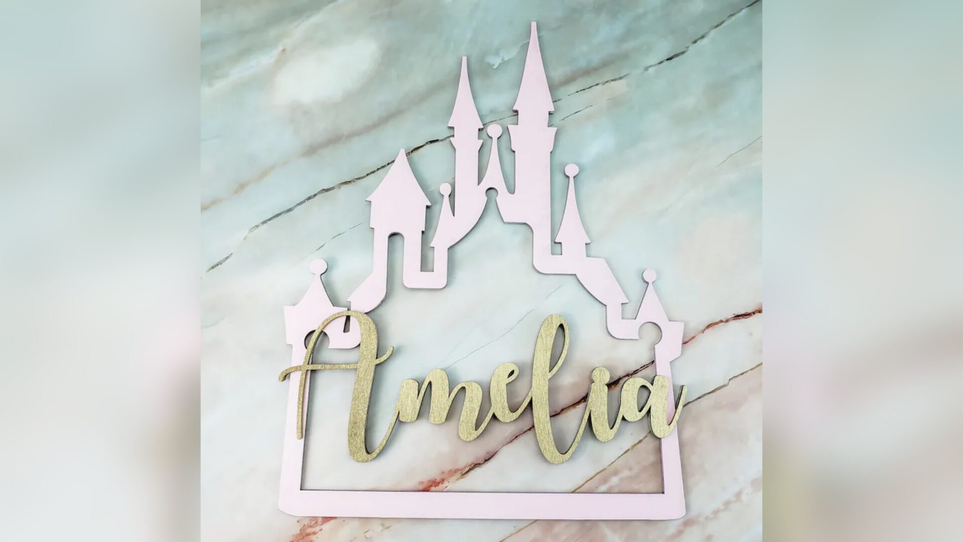 Magical Custom Disney Castle Name Sign To Add To Your Home!
