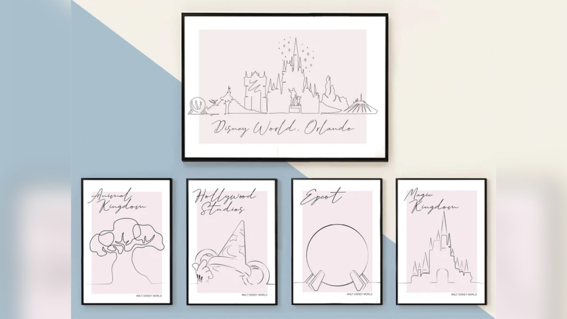 This Walt Disney World Parks Prints Set Is A Must Have In Your Home!