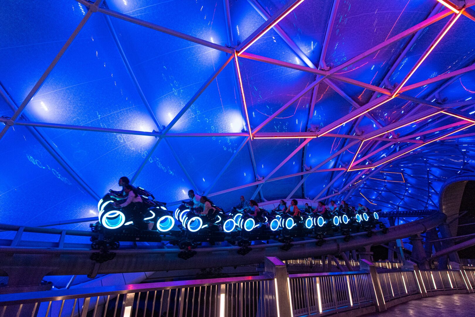 Tron Lightcycle Run Virtual Queue Gone in Seconds on Opening Day