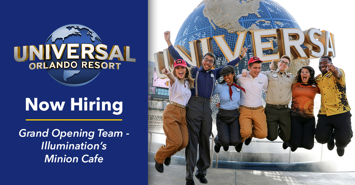 Universal Orlando Hiring Team Members for Illumination’s Minion Cafe