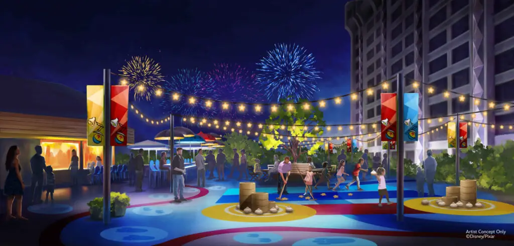 Family Play Court Coming to Pixar Place Hotel at Disneyland Resort