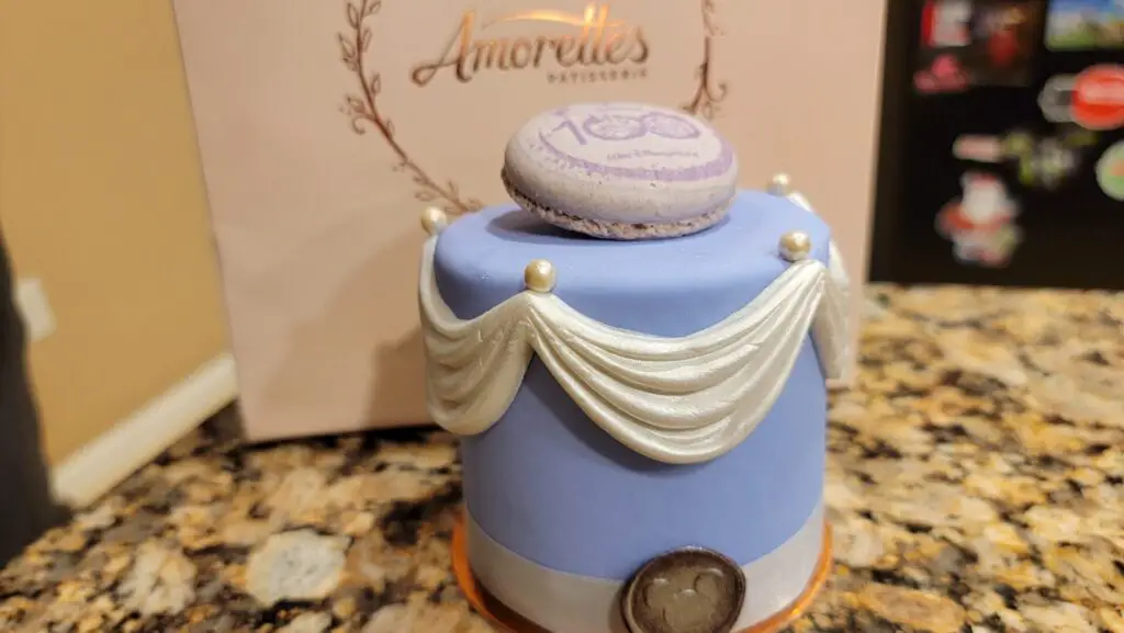 Check out the New Disney 100 Petite Cake from Amorette's in Disney Springs