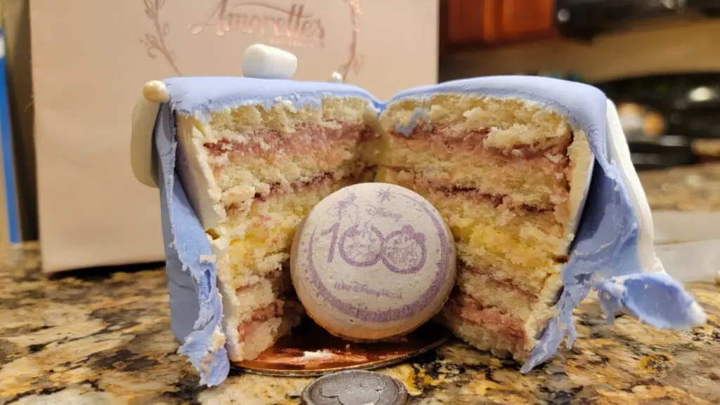 Check out the New Disney 100 Petite Cake from Amorette's in Disney Springs