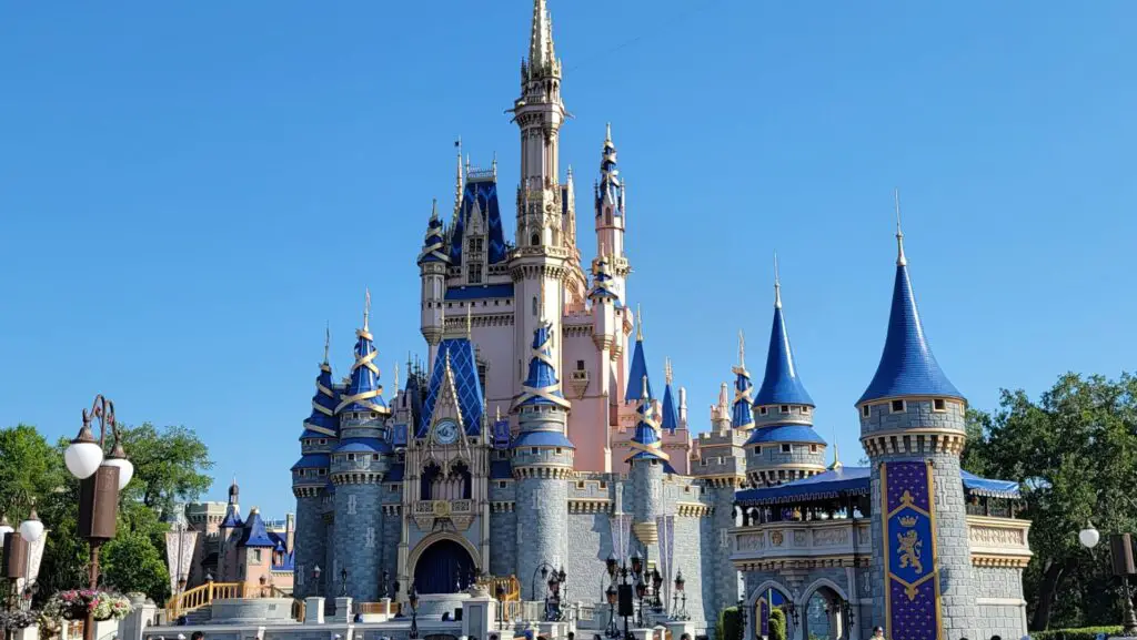 Final Disney World 50th Anniversary Banners Removed From Cinderella Castle