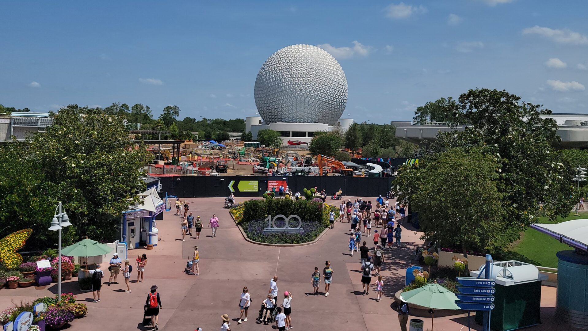 More Walls Go Up for Epcot’s CommuniCore Hall