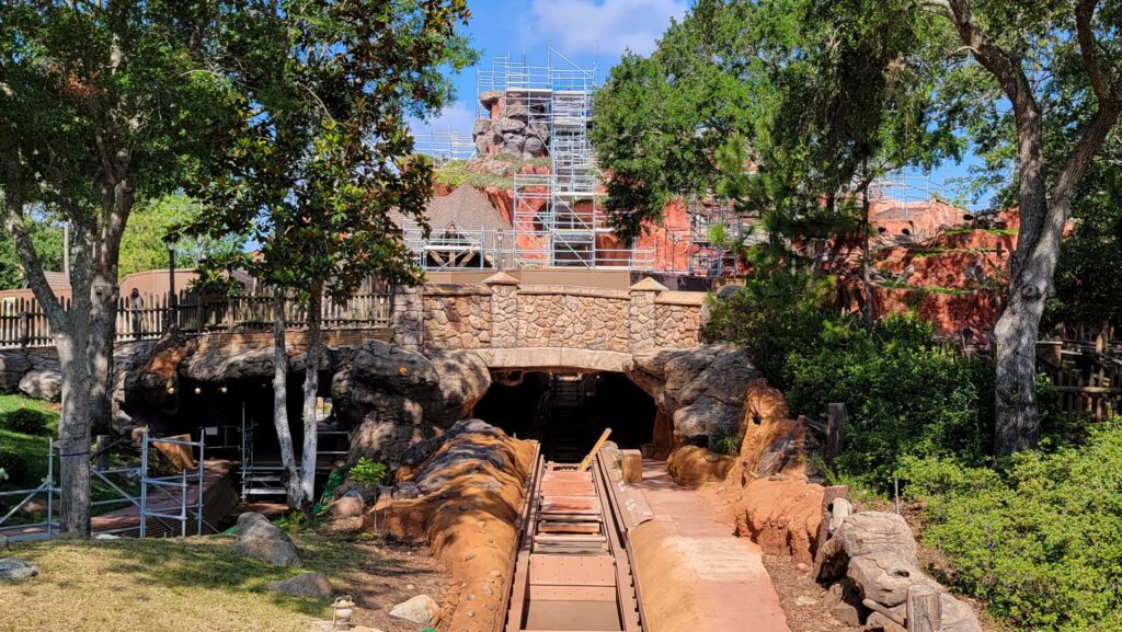 Top of Splash Mountain Gone as Work Continues on Tiana's Bayou Adventure