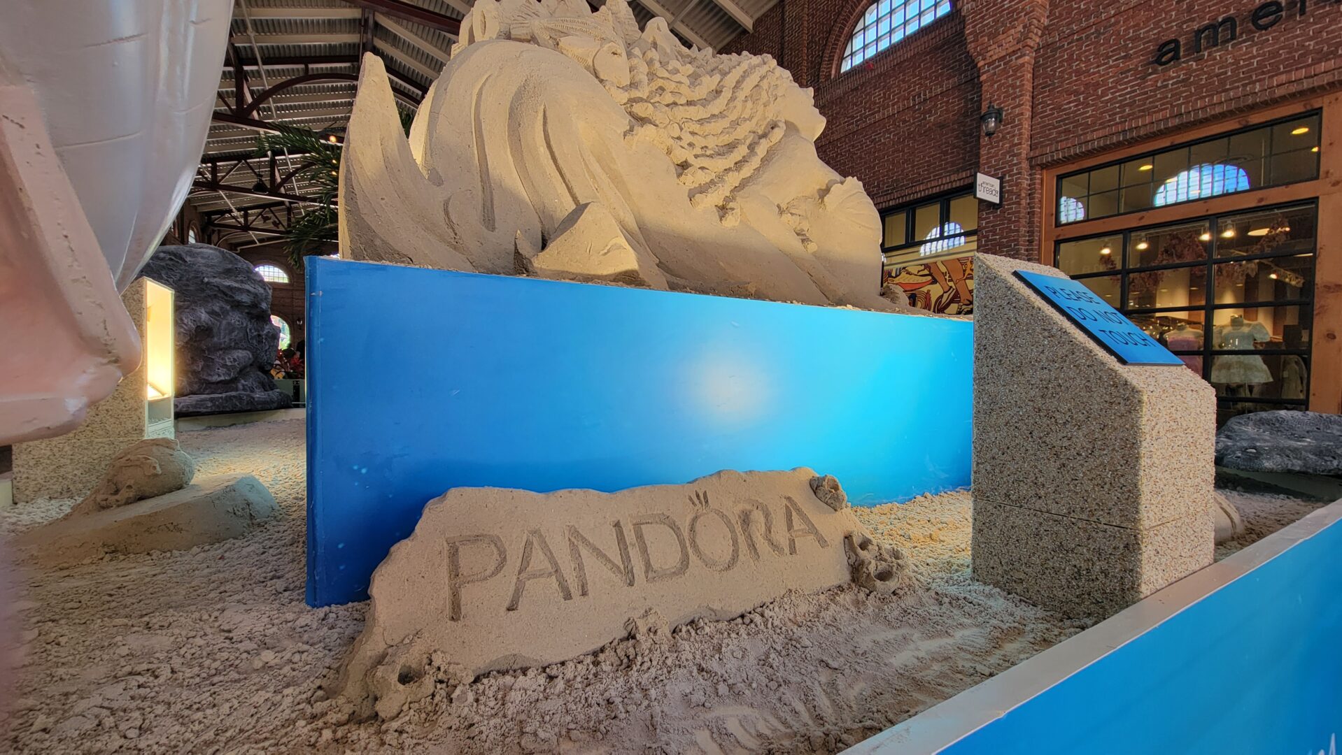 New Live-Action The Little Mermaid Sand Sculpture in Disney Springs
