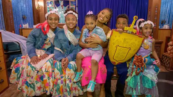 Halle Bailey Surprises Families at Disneyland with Ariel Makeover & Movie Premiere