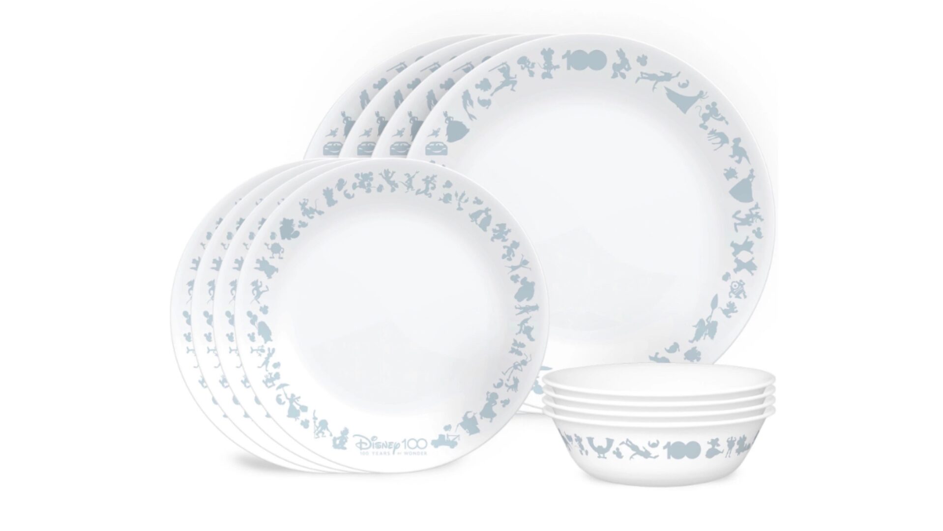 New Disney100 12 Pieces Dinnerware Set by Corelle To Have Magical Meals Everyday!