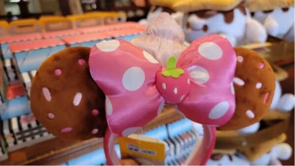 Minnie Mouse Strawberry Cupcake Ear Headband