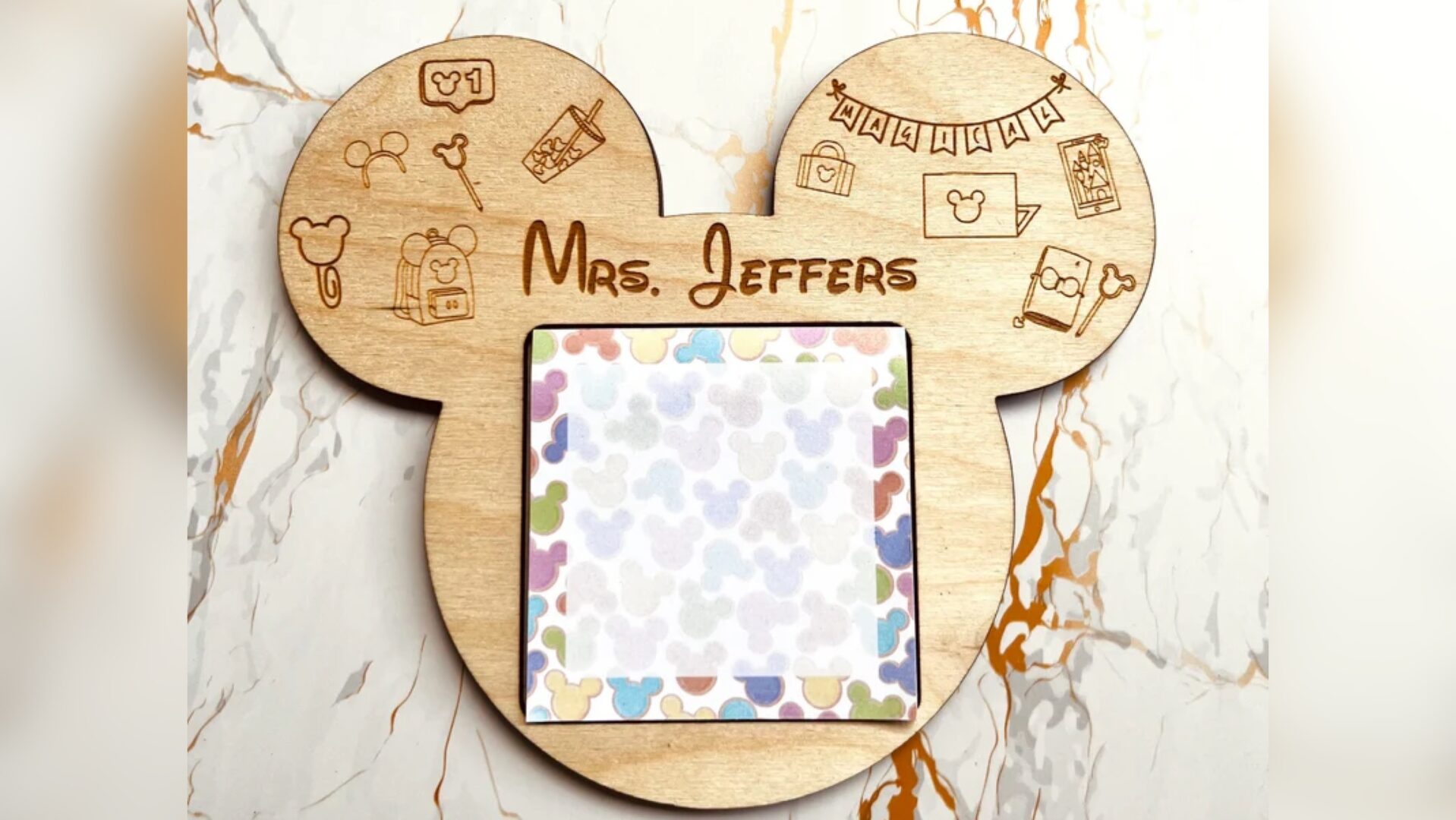 This Mickey Mouse Sticky Notes Holder Is A Must Have In Your Desk!