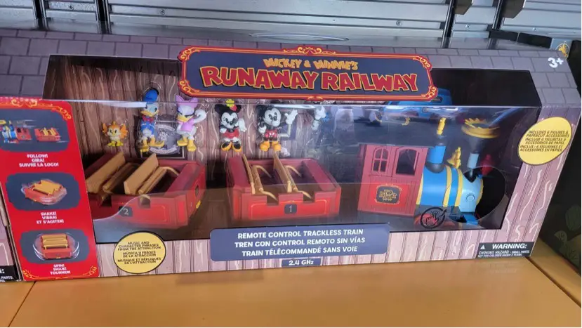 Fun Mickey and Minnie’s Runaway Railway Remote Control Trackless Train Available At Disney World!