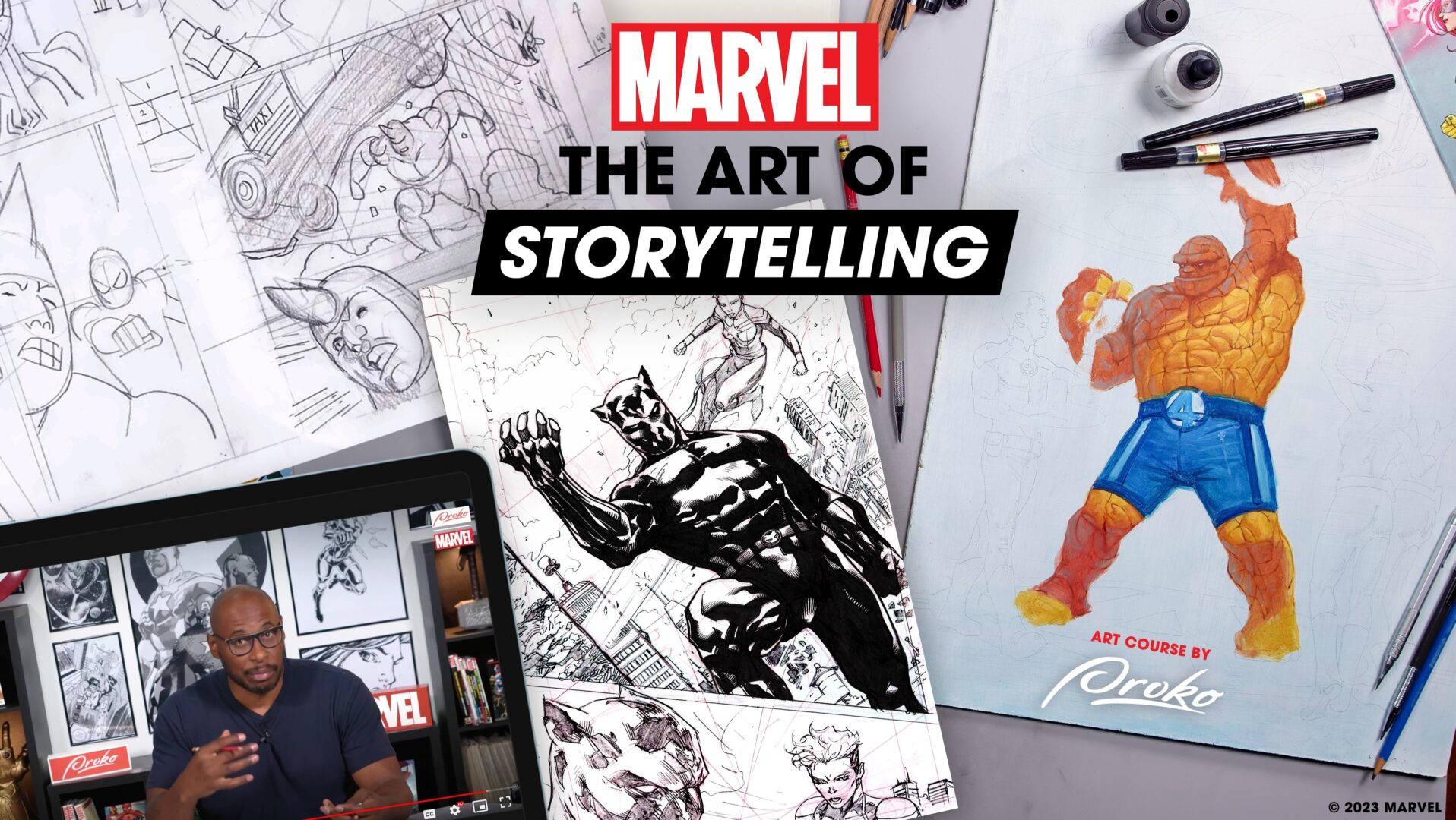 Proko Reveals New Course with “Marvels The Art of Storytelling” Launching July 12th