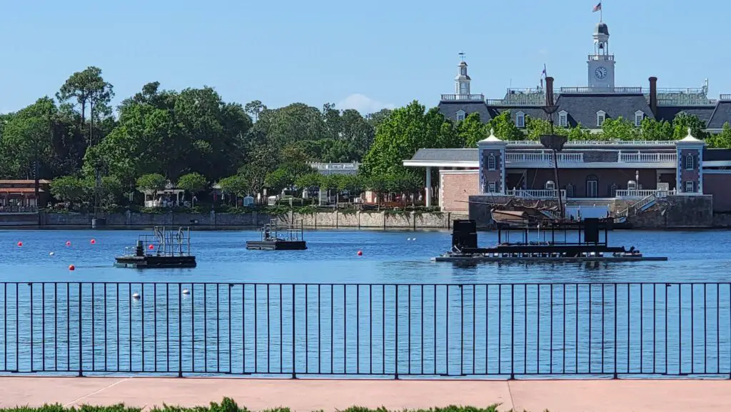 New-Mystery-Platforms-Arrive-in-EPCOT-for-Possible-New-Nighttime-Show