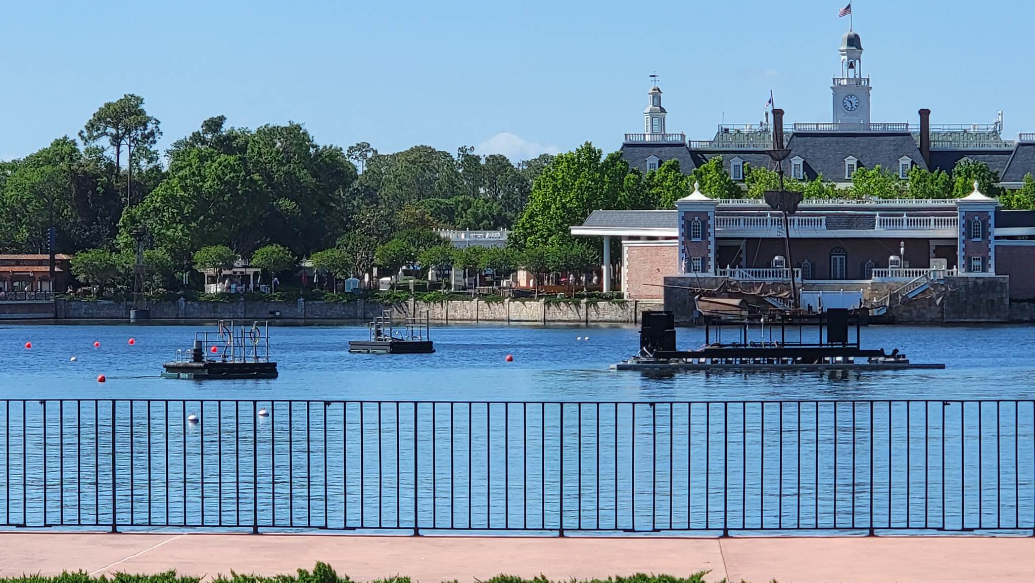 New Mystery Platforms Arrive in EPCOT for Possible New Nighttime Show