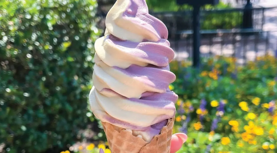 PB&J Soft-Serve Waffle Cone Now available at the EPCOT Flower & Garden Festival