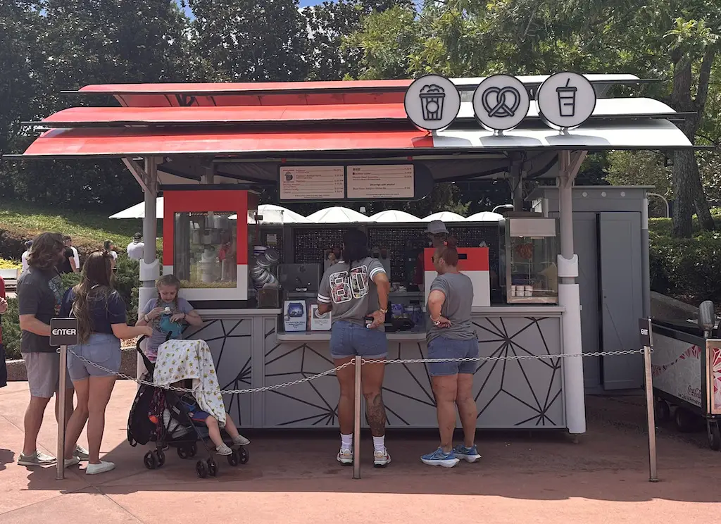 Refurbishments Complete on World Discovery Popcorn Stand Now Open in EPCOT